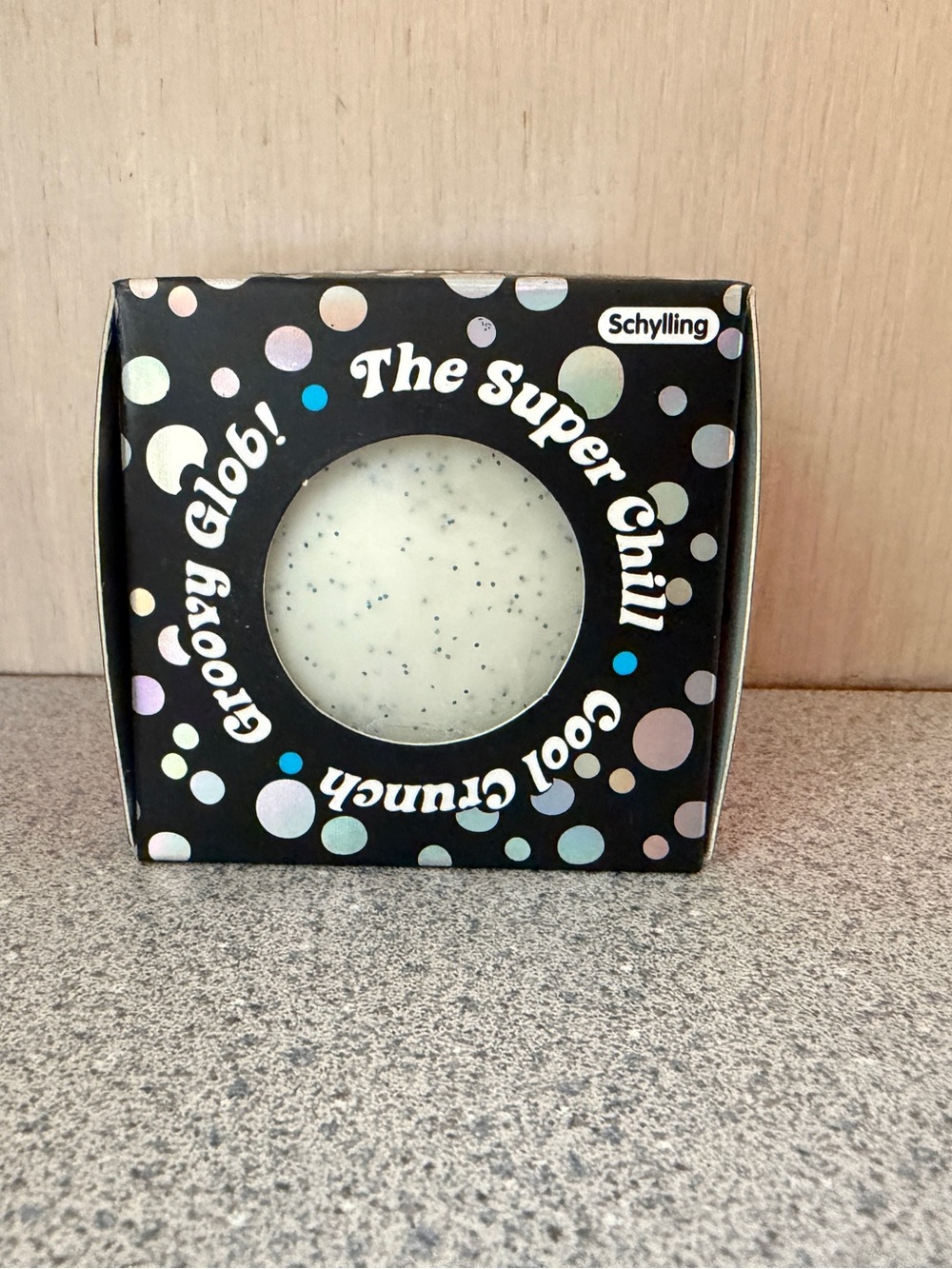 New Nee Doh Schylling SnowBall Crunch Cool Squishy Toy Squeeze Groovy Glob White